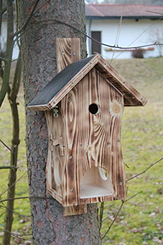 XXXL Nistkasten(N1) mit Vogelfutterhaus-Vogelhaus-Vogelhäuschen-sauberste Verarbeitung-Vogelhaus Garten Deko-Nistkästen Cover