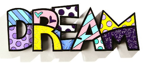 Romero Britto Dream Word Decor