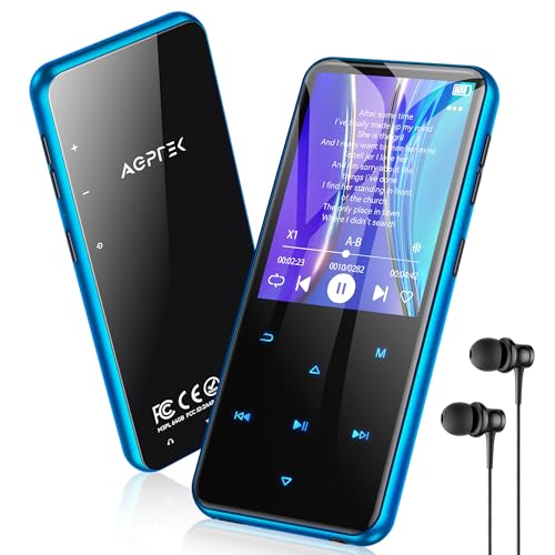 AGPTEK 64GB MP3 Reproductor Bluetooth 5.3, 2.4