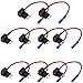Produktbild E Support 10Pcs 12V Standard Flachsicherungsadapter Sicherungshalter f¨¹r Spannungsabgriff KFZ Flachsicherungen Autosicherungs