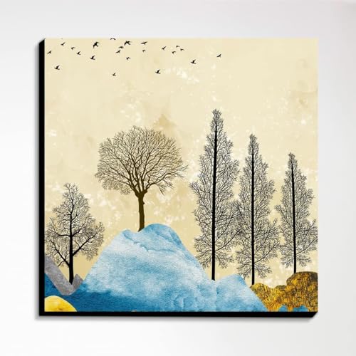 Décoration créative haut de gamme en sapin avec 4 tableaux de salon - 4