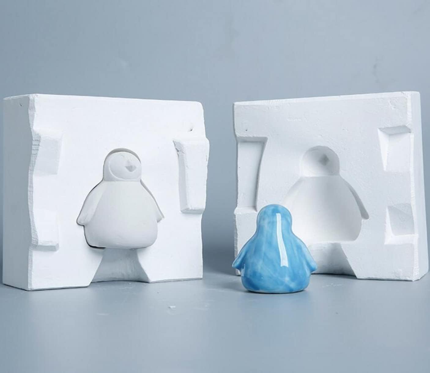 WellieSTR 1 Set Cute Animals Penguin Decro Ceramic Mold