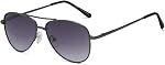 Eyekepper Bifocal Verres de lecture Verres Polycarbonate Printemps Temple Pilot Style Lecteurs Verre Gris +2.0