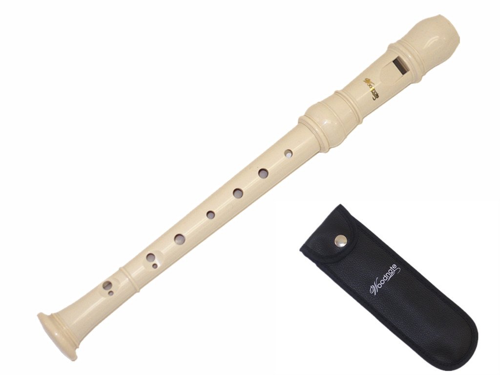 Woodnote Ivory White Sopranino Recorder-Baroque fingering/2 pieces construction