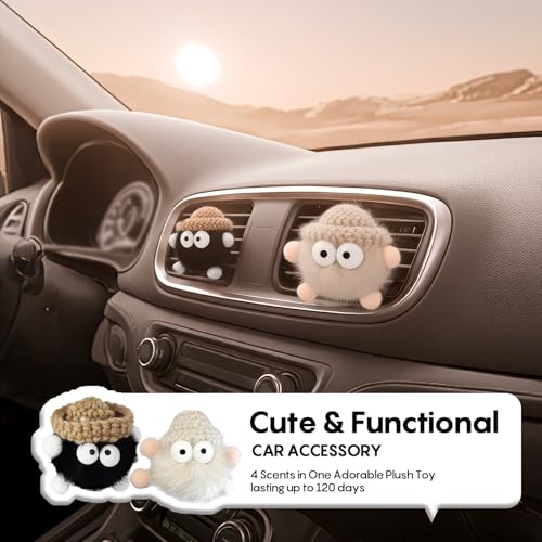 Image of Car Air Freshener for Women 2 Pack Cute Car Accessories for Women Interior- 4 Different Scent Car Diffuser, 30+ Days Long Lasting Automotive Fresheners Perfect Car Decor