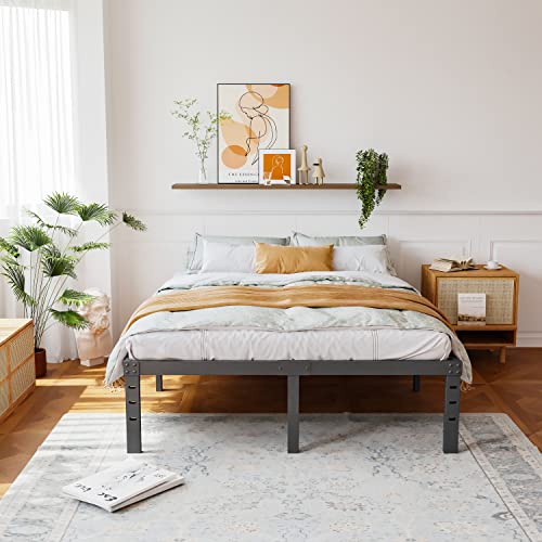 Ziyoo DS50W18-K King Size Bed Frame 18 Inch Tall 3 Inches Wide Wood Slats thumb #3