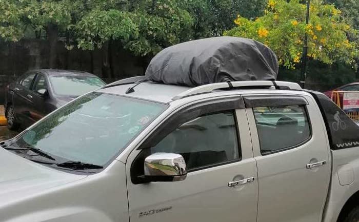 Image of TREK 'N' RIDE Fabric Car Roof Luggage Bag (Multicolour)
