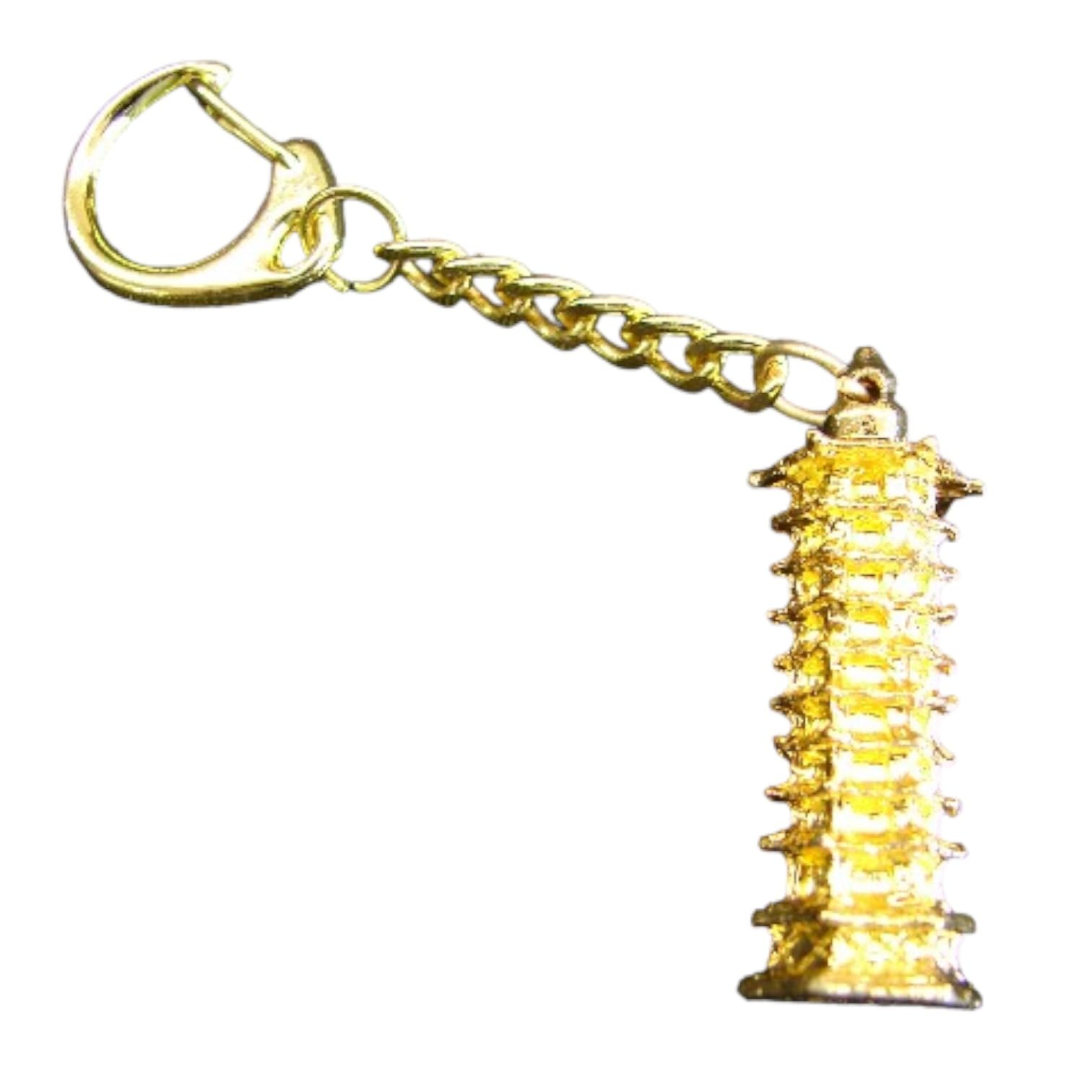 Feng Shui Chinese Wen Chang Pagoda Amulet Keychain