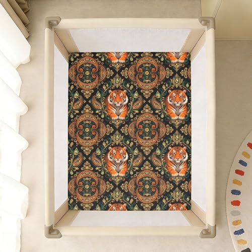 Parure de lit bébé coton doux premium au style animalier chic et mixte - 8
