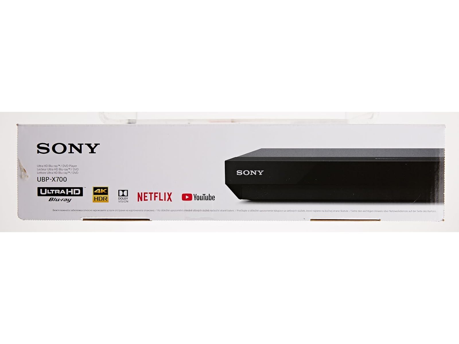 Region Free 4K UHD Blu-Ray Player Compatible with Sony UBP-X700 with UHD 4K Playback, 3D Multi Region Code Free | Blu-Ray Regions A, B, C | DVD Regions 0-8 with Dynastar 6FT HDMI Bundle
