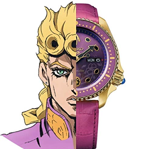 セイコー5 スポーツ ジョジョの奇妙な冒険 黄金の風 コラボ ジョルノ・ジョバァーナ 5部 SBSA036 腕時計 メカニカル 自動巻き1000本限定