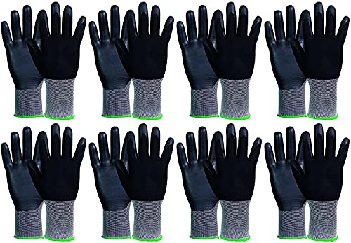Novatool 8 paia di guanti da giardinaggio da uomo
