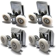 Smooth Zinc Alloy Shower Door Runners 23mm Twin Shower Door Rollers 2top 2bottom 4pcs