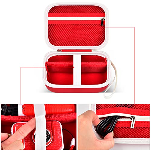 Kids Camera Case For Vtech Kidizoom Creator Cam Hd Video Camera/ For Kodak Printomatic Digital Instant Print Cameras Toys, Carrying Storage Organizer Bag Also Holds Tripod Accessories,Box Only-Red #TOP3
