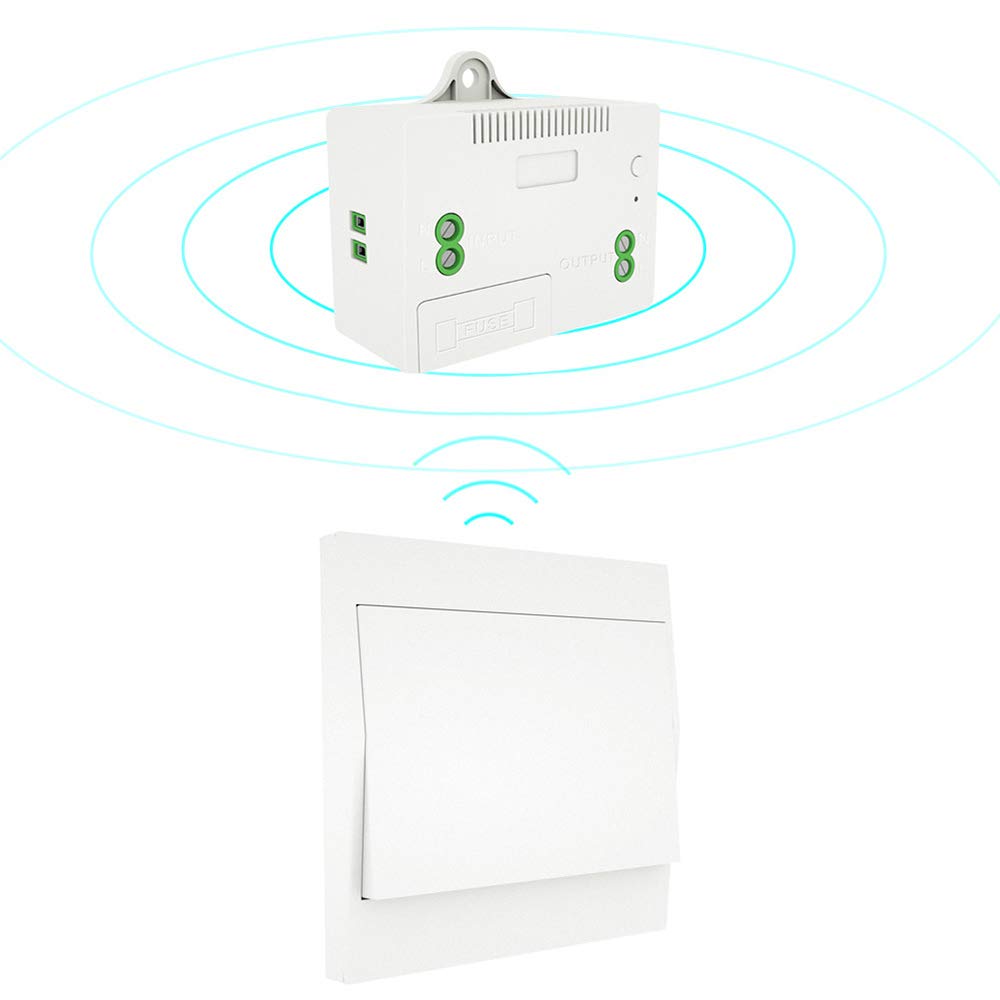 110-230V Wireless Light Switch and Receiver Kit Self-powered Switch Remote Control Lighting Fixture
