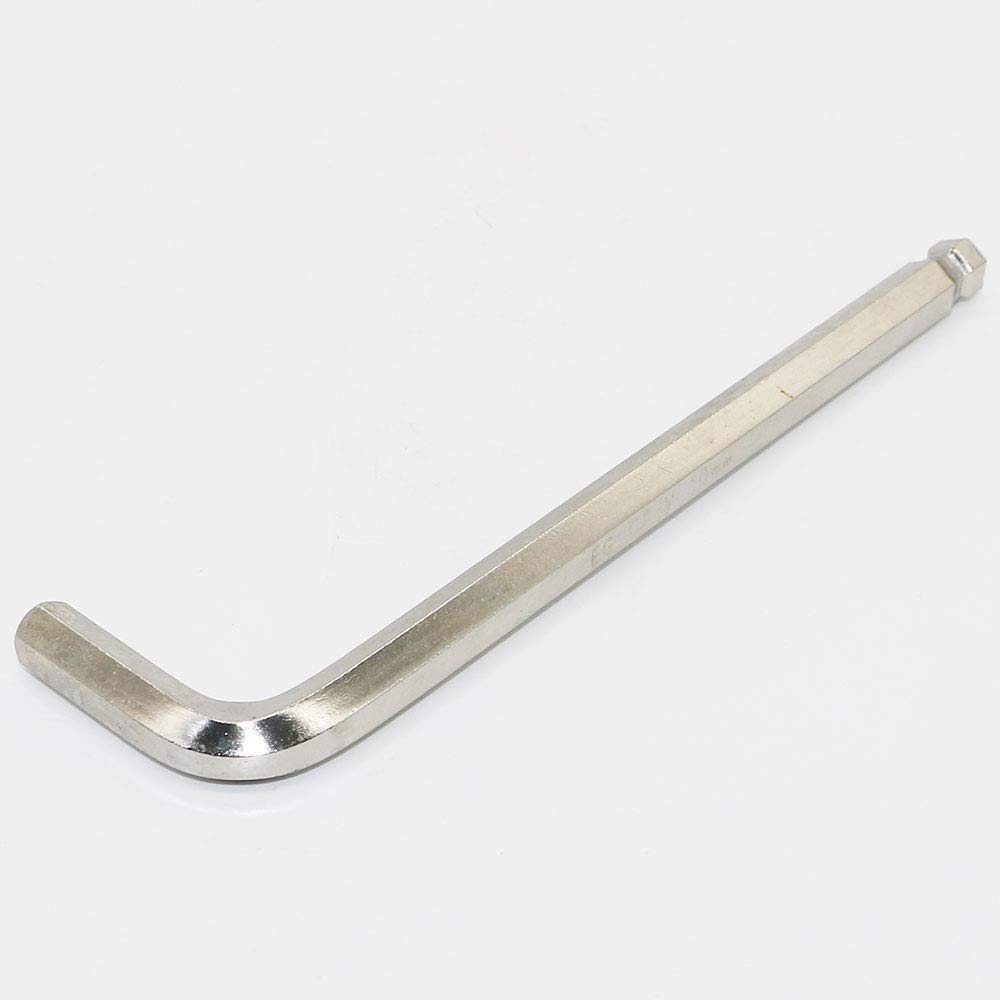 2PCS 10MM Professional Grade Allen Wrench - L Shaped Metric Ball Head-Made of Heat - Treated CR-V Steel, Chrome-Plated surface.