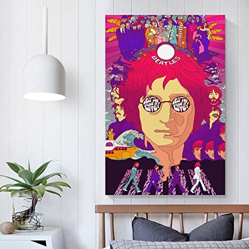 Poster Beatles All You Need Is Love – Peinture décorative sur toile – Décoration murale moderne pour chambre à coucher… - Les Beatles, Paul McCartney, John Lennon, RIngo Starr, George Harrison Poster Beatles All You Need Is Love - Peinture décorative sur toile - Décoration murale moderne pour chambre à coucher… – Image 6