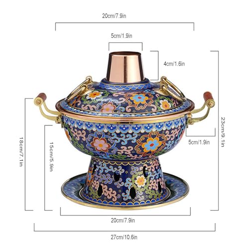 Hot Pot clásico de cobre para cocina y eventos miniatura 6