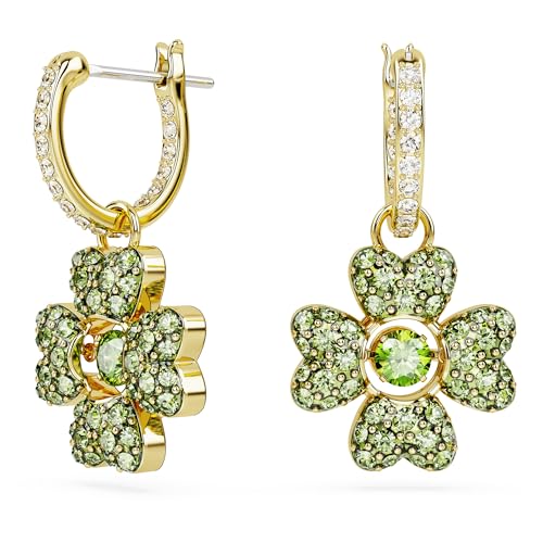 Pendientes Swarovski Idyllia 5670664 TréBol Verde