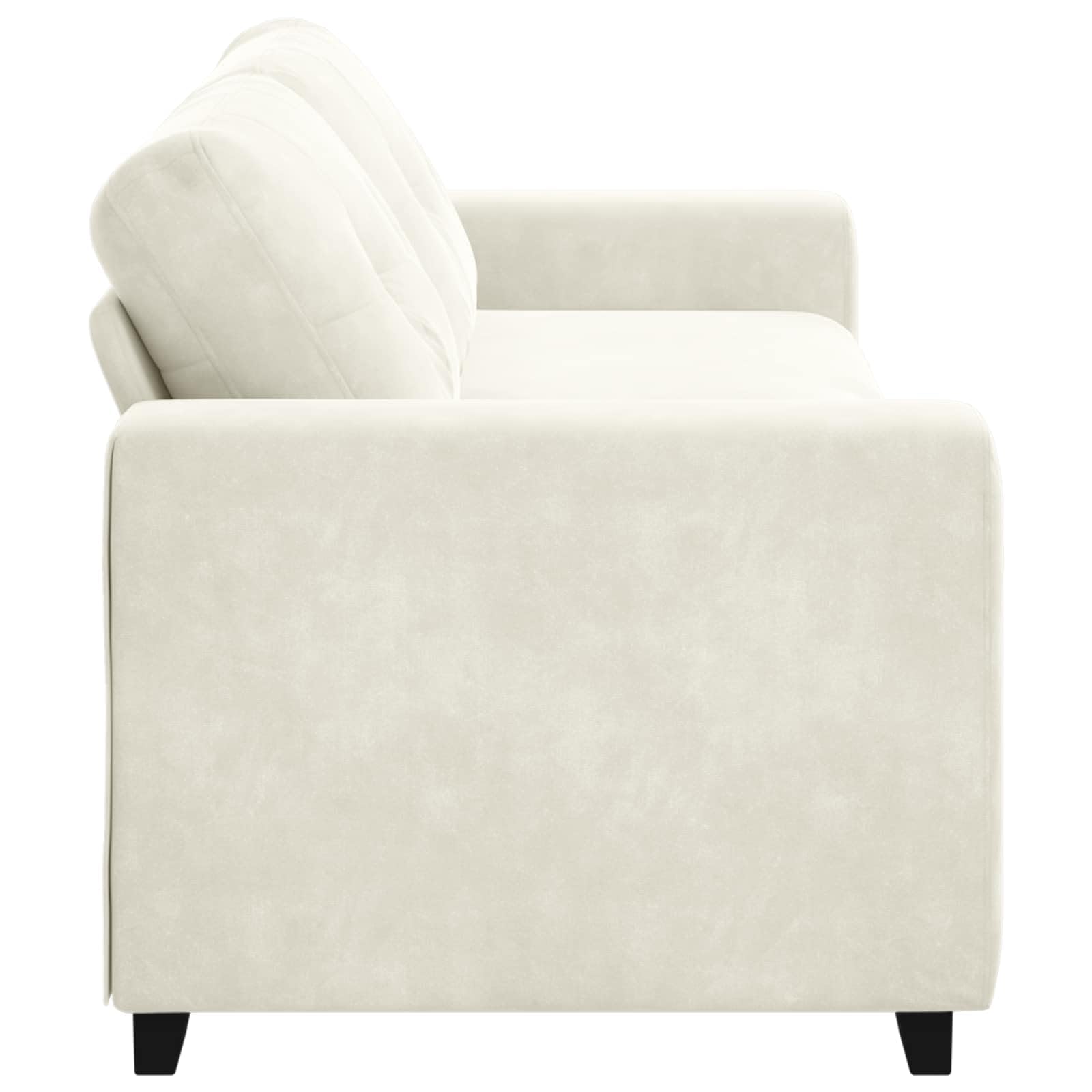 Sofá de 3 plazas color crema de 220 cm de terciopelo con función de dormir y cajonera, diseño escandinavo moderno para salón, oficina, salón acogedor