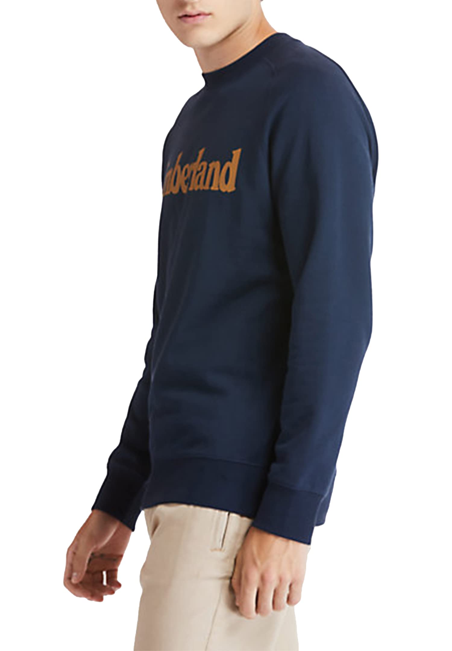 Timberland Northwood Tfo Wordmark Logo Brushback Crew Neck Medium Grey Heather Felpa Uomo