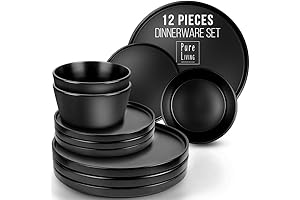 Matte Black Dinnerware Set