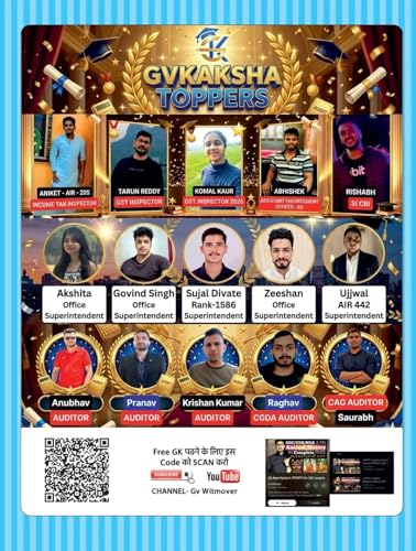 Image of GvKaksha (G.V. Singh) GK Sudarshan Chakra 2026 - Chapterwise PYQ For SSC-CGL, MTS, CHSL, CPO, GD, JE, CDS, RRB NTPC, GROUP D & Other Competitive Exams ... Previous Year Papers | English Medium