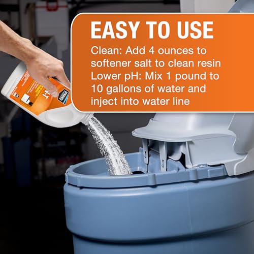 ban-t alkaline water neutralizer and cleaner  water softener tannin and iron removal cleaner - removes hard water deposits lime scale iron staining  restores water softener efficiency