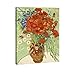 Wieco Art Red Poppies and Daisies Large Canvas Prints Wall Art of Van Gogh Famous Floral Oil Paintings Reproduction Abstract HD Classical Flowers Pictures Artwork for Bathroom Home Decorations