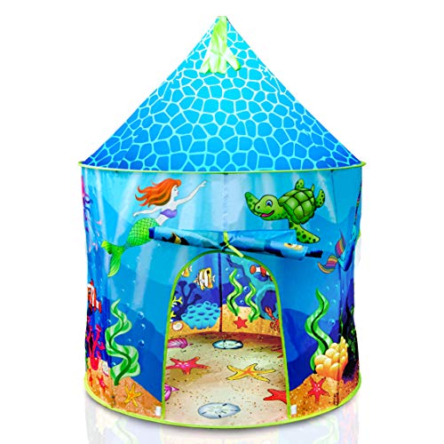 USA Toyz Mermaid Kids Tent - Under Sea Kids Play Tent, Indoor Playhouse