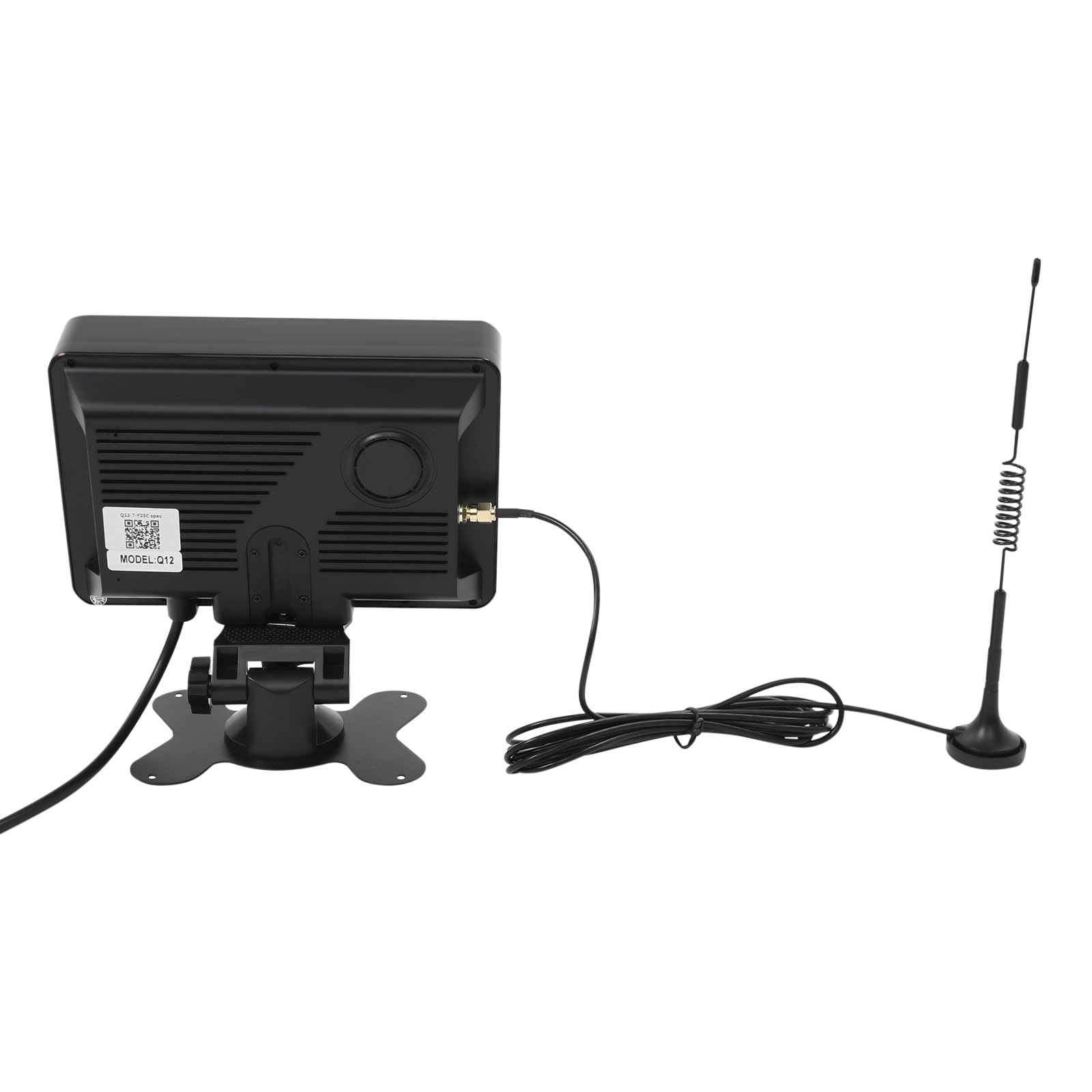 Telecamera posteriore a energia solare, 2 megapixel, regolabile a 360° | Tasso di trasmissione: C10, 9600 mAh, telecamere di retromarcia con display HD da 7" per camion, roulotte, camion, camper