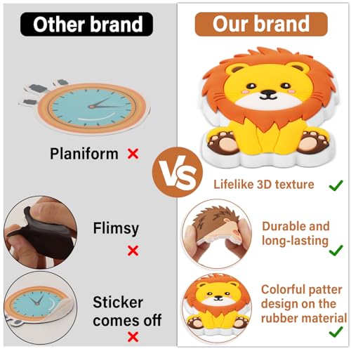 Wiooffen YM0599 20Pcs Fridge Magnets For Kids Animals Refrigerator Magnets For Toddlers 1-3 Rubber Fridge Magnets Baby Educational Magnetic Children Gift Learning Toy Safe Full Back Magnets thumb #2