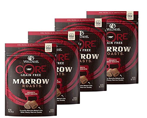 Wellness Core Marrow Roasts Natural Grain Free Dog Treats, 8-Ounce Bag