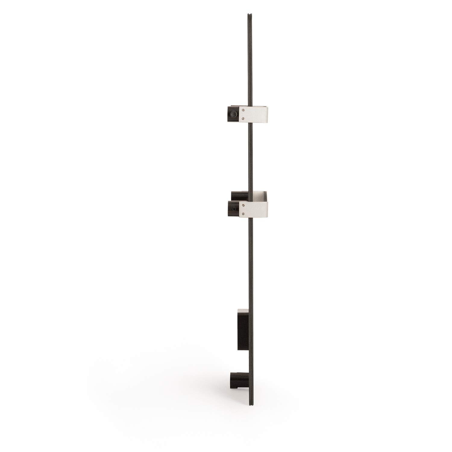 Create/Warm Towel Crystal 600W/Sèche-serviettes électrique en Verre avec WiFi,Noir/ 2 Porte-Serviettes,écran LED,Protection IP24