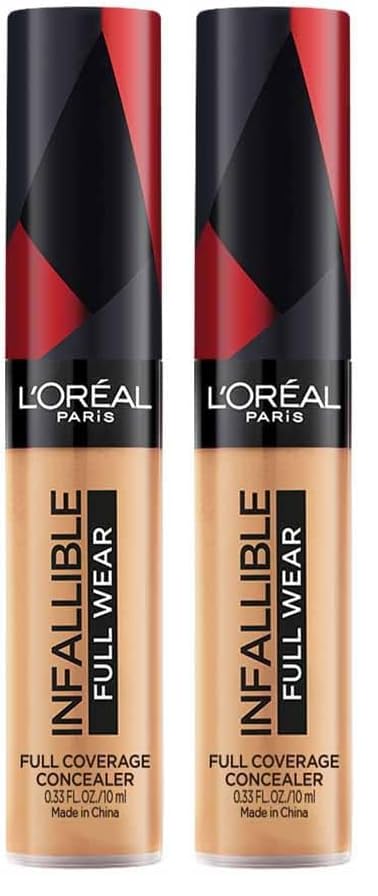 L'Oreal Paris Infallible More Than Concealer, Full Coverage, 317 Almond (Pack of 2)-picture-18