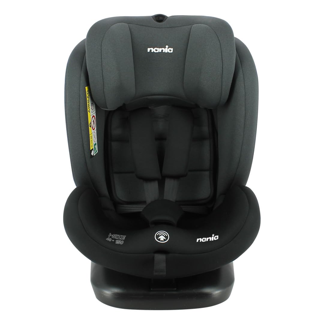 Seggiolino auto Dune girevole a 360° I-Size 40-150 cm - Dalla nascita a circa 12 anni - Gruppo 0+/1/2/3 - Attacchi isofix - Protezioni laterali