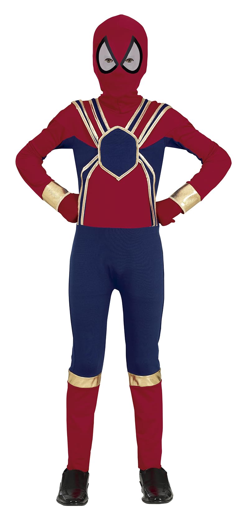 FIESTAS GUIRCA Spider Hero Fancy Dress Costume for Boys - Red, Blue, Golden Super Spider Outfit for Children 3-4 Years