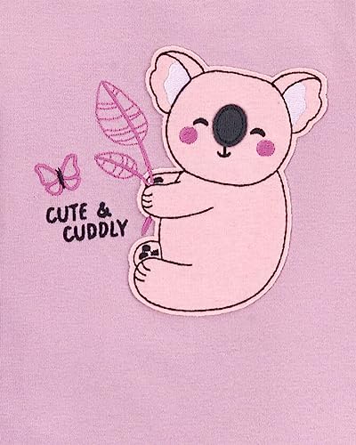 Carter's Toddler Girl's 4 Piece Cotton Pajama Set (Cute/Cuddly Koala, 4T)2