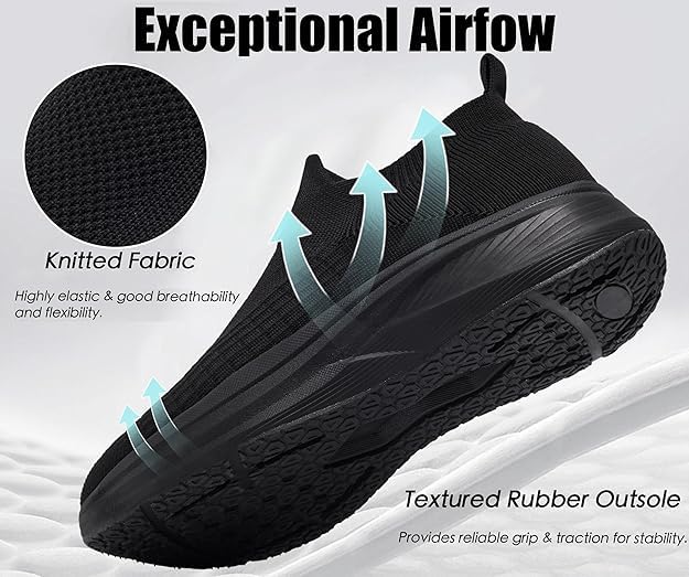 Women's Slip On Walking Shoes Non-Slip Socks Shoe Lightweight Breathable Mesh Sneakers for Everyday Comfort & Style | Perfect for Work Travel3