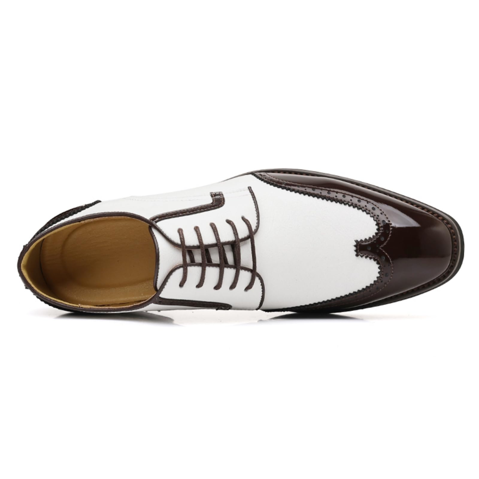 Scarpe Oxford da Uomo Scarpe Stringate Eleganti Brogue in Pelle A Punta Classiche per Ufficio E Matrimonio