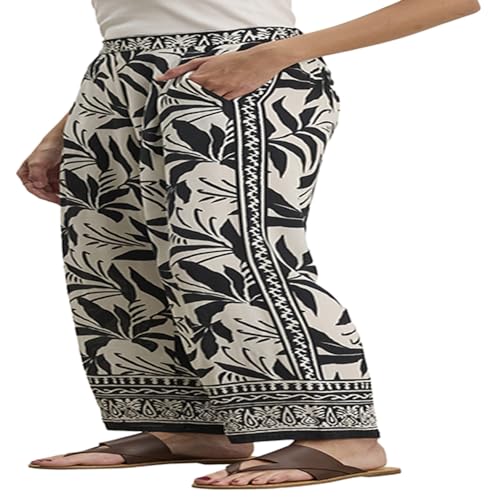 VELVET BY GRAHAM & SPENCER Women's Claudia Fiji Print Pants, Black2