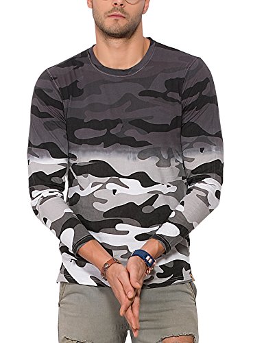 Image of CAHOOT Men's Camouflage Full Sleeve Plain T Shirt