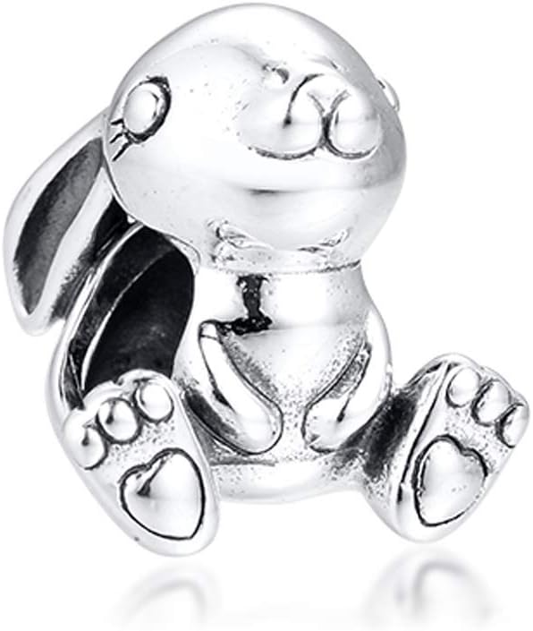 PANDOCCI 2020 Spring Nini The Rabbit Bead 925 Silver DIY Fits for Original Pandora Bracelets Charm Fashion Jewelry