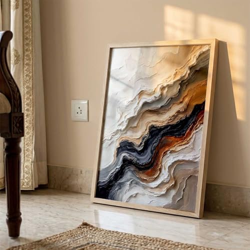 Image of kotart Aesthetic Art Home Decoration Painting | Paintings With Frame For Living Room Bed Room Hotel Wall Decor Digital Reprint (14X20 inch)