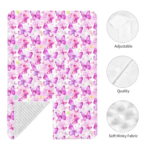 Image of Butterfly Car Seat Canopy Cover Multi Use Nursing Cover for Newborn Car Seat Canopy Mom Nursing Breastfeeding Covers Newborn Shower Gifts