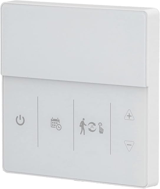 KUIDAMOS Smart Thermostat Voice Control Programmable Precision Temperature Control for Home Heating White 86 X 86mm (16A Electric Heater White 90-240V)
