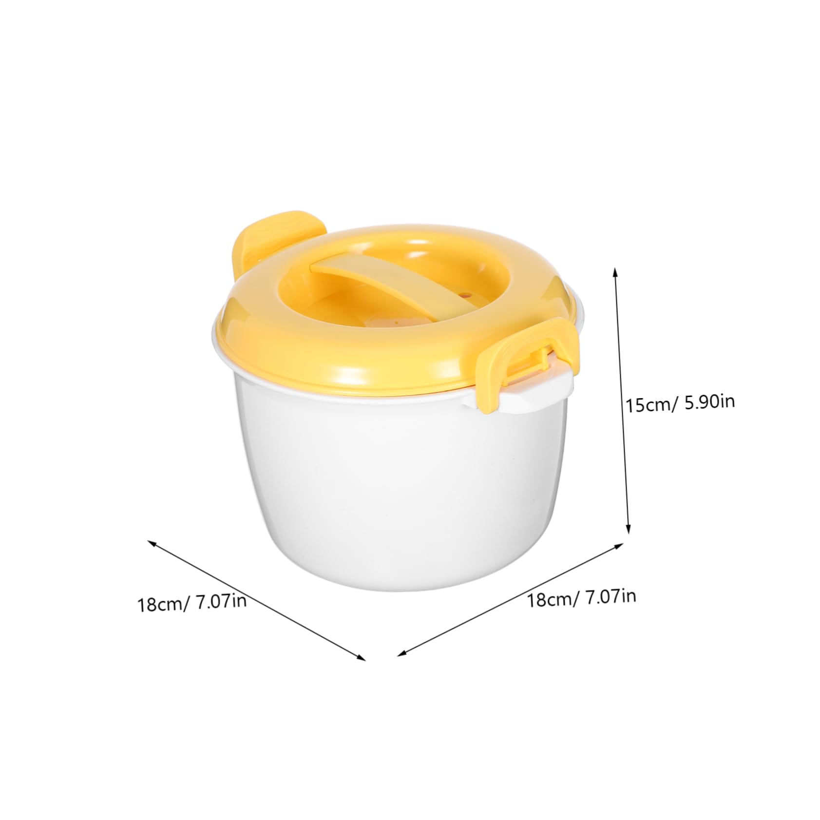 ULTECHNOVO Microwave Rice Cooker Convenient Multifunctional Cooker for Quick Meals Food Grade Double Vent Design for Release for Home Use