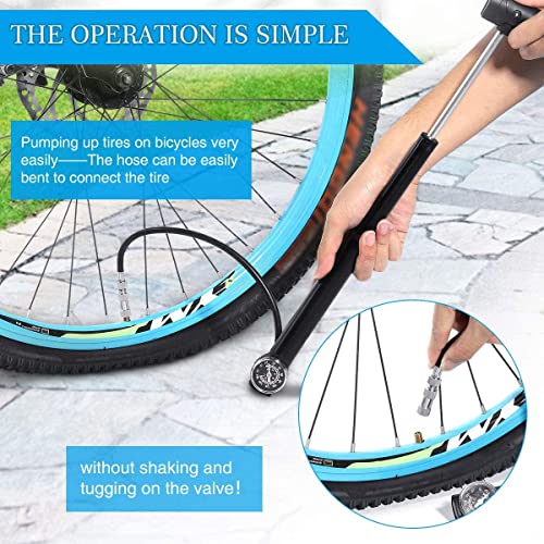 BRGOOD Mini Pompa per Bicicletta, Pompa per Bici