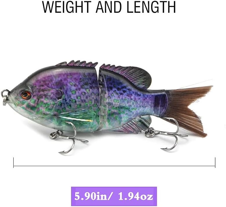 SENYUBBY Multi Jointed Swimbait, 1.94 oz, Color B, photo 2 of 5