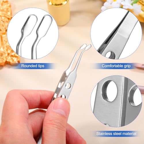 ULTECHNOVO Meibomian Gland Expressor, Combination Stainless Steel Eyelid Massage Round Tip Squeeze The Eyelid to Unclog The Eyelid Clip for Issue Dry Eyes - Image 3